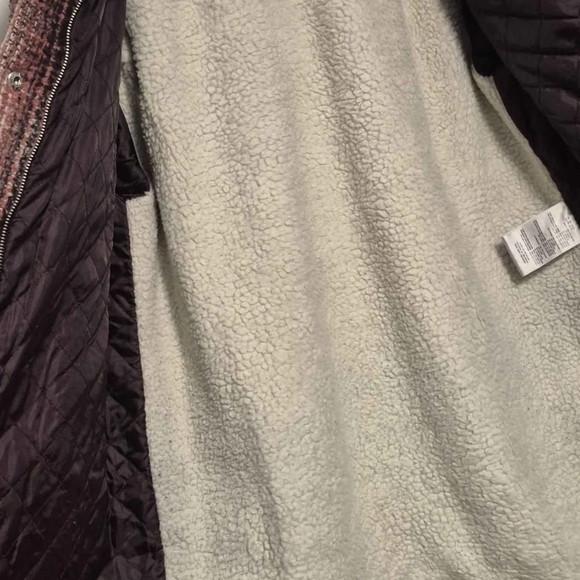 Levi's Plaid Longline Shacket - Brown & Cream - Picture 3 of 4